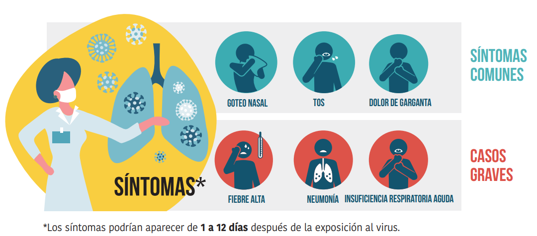 Infografia: Sintomas del Coronavirus